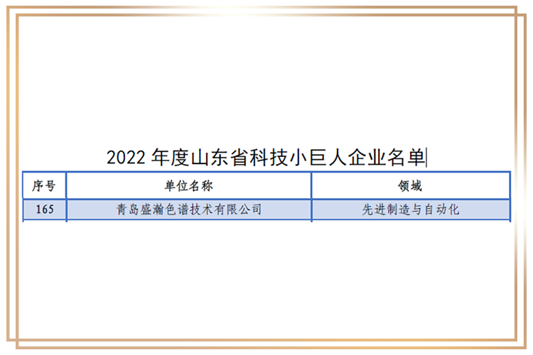 山东省科技小巨人企业